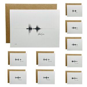 NEW Soundwave Greeting Cards Assortment 4.25x5.5in 10 Pack With Envelopes